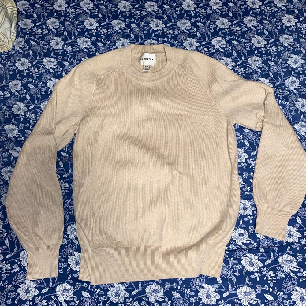 Classic Beige Crewneck Sweater